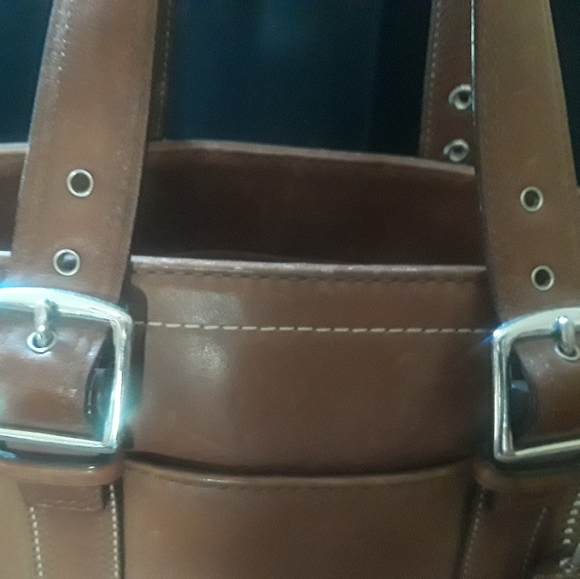 Vintage Coach Tan Tote and wallet - Picture 3 of 12